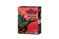 4M KidzLabs Dig a Dinosaur Stegosaurus Hidden Skeleton Kids Learning Toy 8y+