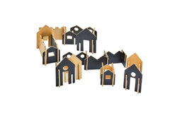 28pc Freckled Farm Happy Architect Create N Play Kids Wooden Build Toy Black 2+