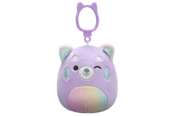 Squishmallows: Lexis the Purple Red Panda - 3.5" Clip-On Plush