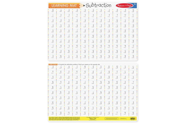 Melissa & Doug: Subtraction Problems Write-a-Mat