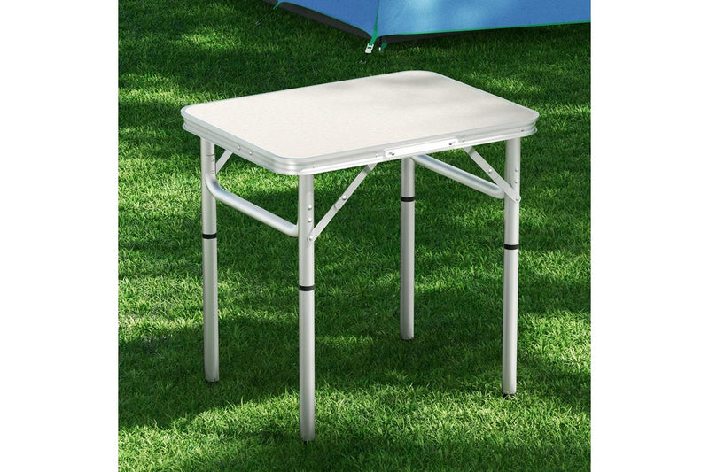 Weisshorn Folding Camping Table 60CM Adjustable Portable Outdoor Picnic Desk