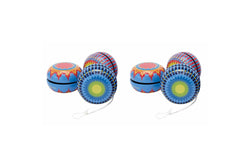 2PK Schylling Tin Yo-Yo Kids Children Classic Sensory Fun Play Toy 5cm Asst. 3y+