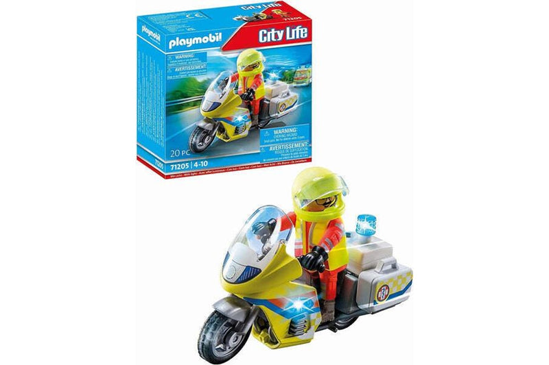 Playmobil: Emergency Doctor Motorbike with Lights (71205)