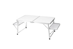 Levede Camping Table Aluminium Foldable White