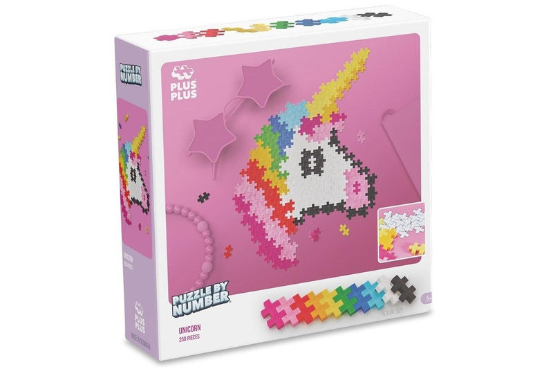 Plus-Plus: Puzzle By Number Unicorn (250pc)