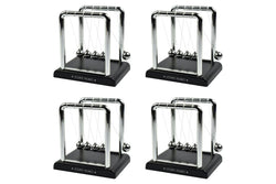 4x Legami ABS Steel Newtons Cradle Ball Pendulum Office Desk Stationery Display