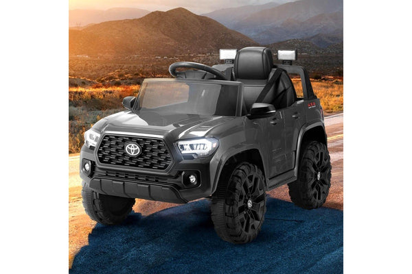 Kids Electric Ride On Car Toyota Tacoma Off Road Jeep Toy Cars Remote 12V Grey