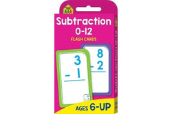 School Zone: Subtraction 0-12 Flash Cards