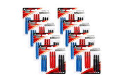 24pc Formula Sports Nylon Dart Ring Grip Shafts Accessory Medium 48mm Assorted