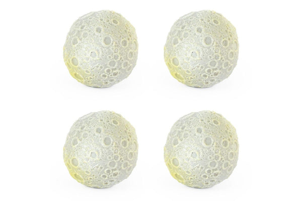 4x Pocket Money Fun 7cm Light Up Moon Ball Kids Children Interactive Sensory Toy