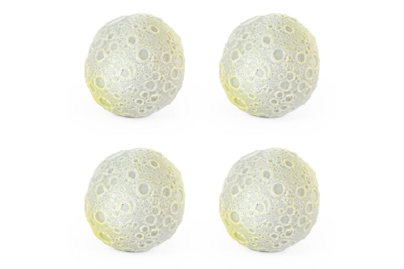 4x Pocket Money Fun 7cm Light Up Moon Ball Kids Children Interactive Sensory Toy