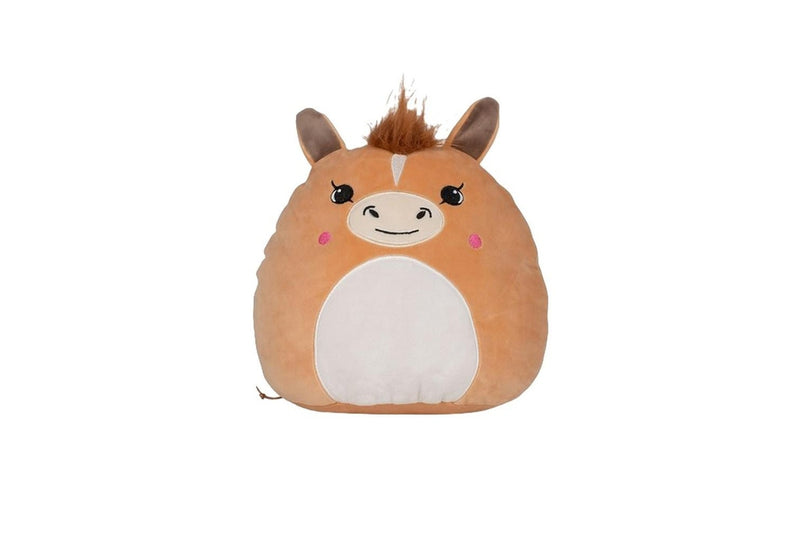 Mumbles Squidgy Pony Plush Toy (Light Brown) (One Size)