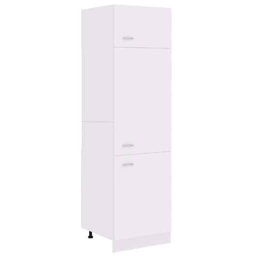 Refrigerator Cabinet White 60x57x207 cm Engineered Wood vidaXL