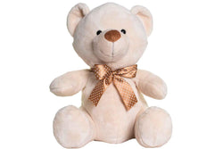 Mumbles Velvet Bear Plush Toy (Cream) (20cm)