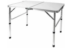 Costcom Folding Camp Table Small, with Adjustable Height Legs (90CM)