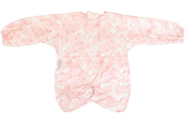 Silly Billyz: Wipe Clean Highchair Hugger Long Sleeve Bib - Roses