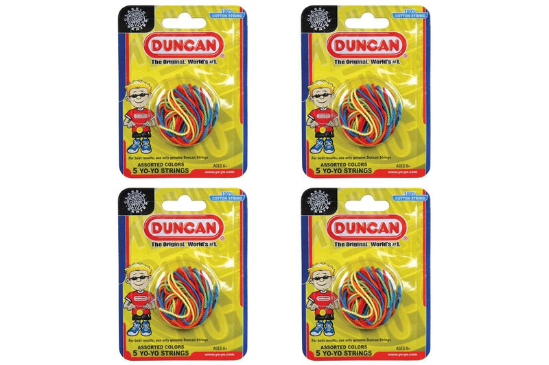 4x 5PK Duncan Yo Yo Cotton Replacement Multicolour Strings Toy Kids Children 6y+