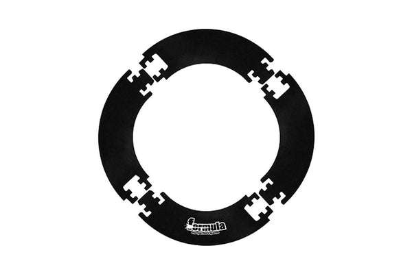 Formula Sports Four Piece Velvet Surround Wall Protectant For Dartboards Black