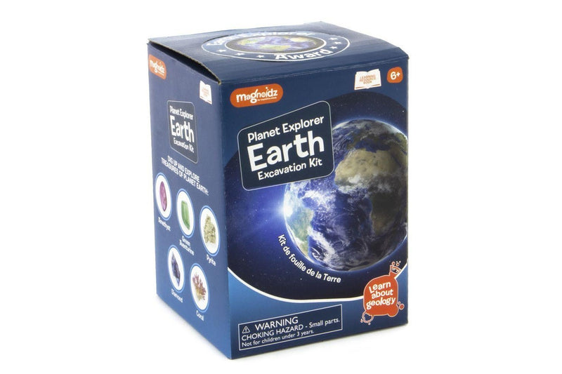 Magnoidz 13cm Planet Exploration Earth Excavation Kit Kids Educational Toy 6y+