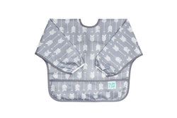 Bumkins: Waterproof Sleeved Bib - Grey Arrow