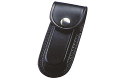 Whitby Knives Leather Knife Pouch Holster Sheath Black L For 5'' Knife