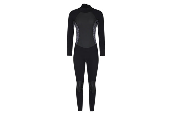 Mountain Warehouse Womens/Ladies Printed Full Wetsuit (Black) (12 UK - 14 UK)