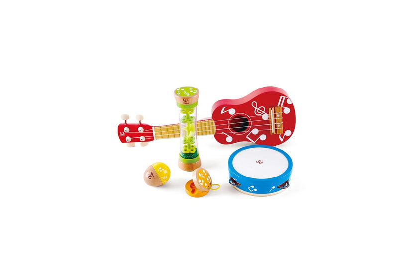 5pc Hape Mini Band Set Kids Children Wooden Musical Instruments Music Toy 3y+