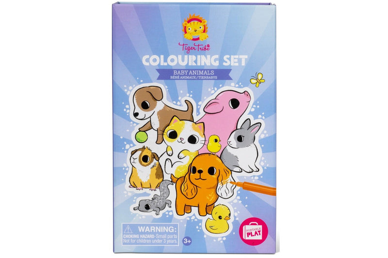 Tiger Tribe: Colouring Set - Baby Animals