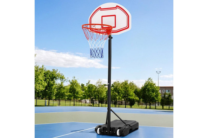 Everfit 2.1M Basketball Hoop Stand System Adjustable Portable Pro Kids White