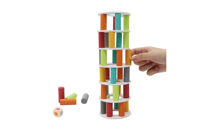 Kaper Kidz Wooden Pisa Tower Balancing Kids Children Educational Fun Game 3+