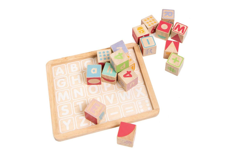 Le Toy Van Petilou ABC Wooden Blocks Educational Learning Toy Kids Toddler 12m+