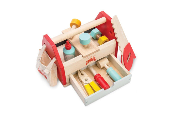 Le Toy Van 22cm Tool Box Screwdriver Hammer Wooden Toy Role-Play Set Kids 3y+