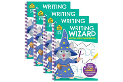 4x School Zone Writing Wizard Tracing and Writing Book Educational Activity 3y+