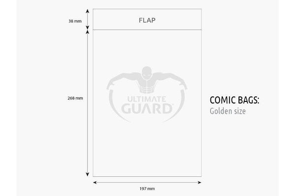 Ultimate Guard Comic Bags Golden Size (100)