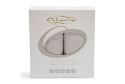 2PK Onkaparinga Baby Cotton Jersey Wraps Sleeping Blanket Wrap Silver