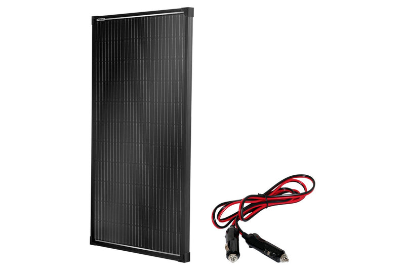 100W Solar Panel Fixed + Vehicle Car Cigarette Lighter Plug Socket