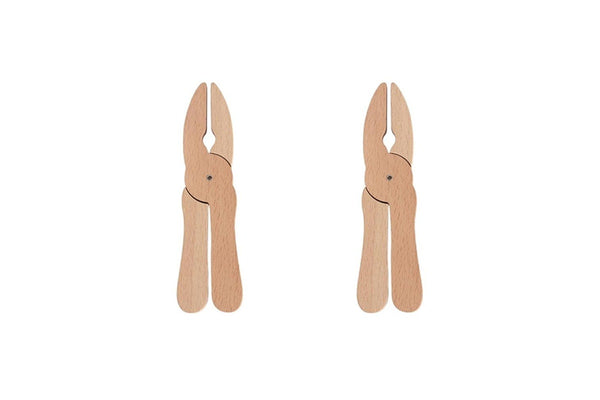 2x MamaMemo Workshop Tools Pliers Kids Children Fun Play Wooden Building Toy 3+