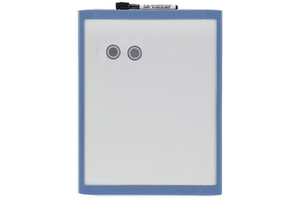 Quartet 36cm Blue Wall Mountable Magnetic Whiteboard w Marker Magnet Home Office