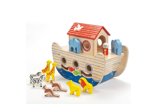 Indigo Jamm 28cm Noah's Ark Kids Children Fun Play Interactive Wooden Toy 18m+