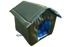 Portable Waterproof & Cold-Proof Warm Pet House - Medium Green