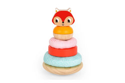 Tooky Toy Fox Stacking Tower Kids Wooden Building Blocks Stacking Play Game 12m+