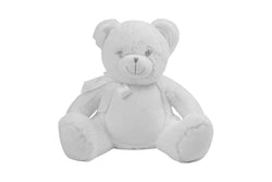 Mumbles Bear Plush Toy (White) (One Size)