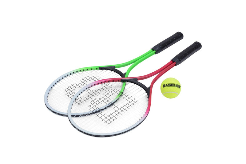 Baseline Childrens/Kids 2 Person Tennis Set (Multicoloured) (One Size)