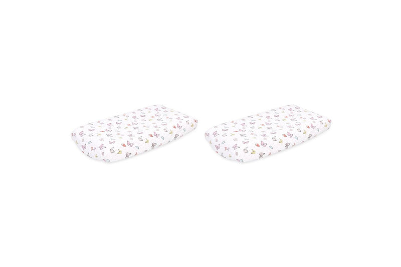 2x 2pc The Peanutshell Whisper Butterfly Size Bassinet Sheets Baby Nursery Decor