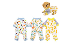 Zoomies 3-Piece Soft Pet Onesie - Small