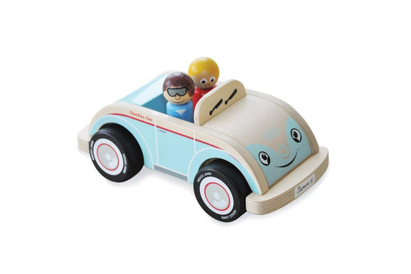 Indigo Jamm 20cm Charlies Sports Car Kids Children Fun Wooden Vehicle Toy 18m+