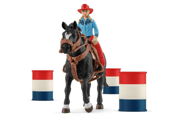 Schleich - Cowgirl Barrel Racing Fun