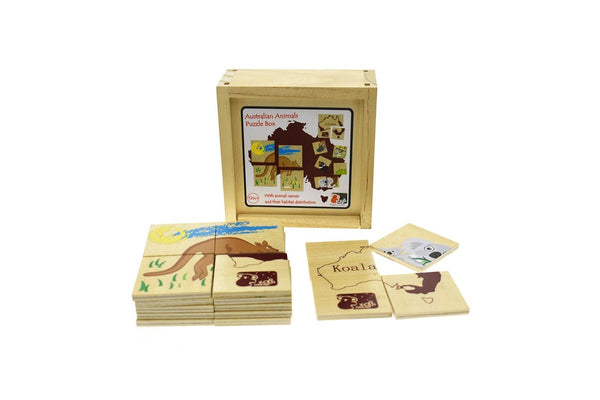 24pc Koala Dream Australian Animal Educational Tile Game Puzzle Box Kids 18m+