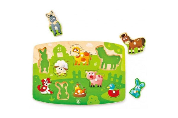 Hape: Farm Animals Peg Puzzle