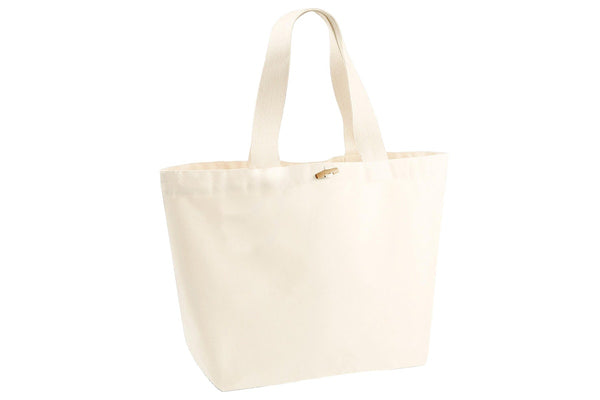 Westford Mill Organic Marina XL Tote Bag (Natural) (One Size)